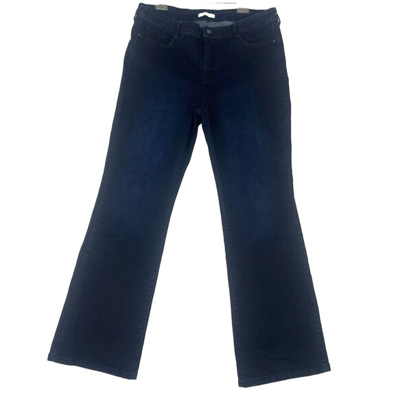 Nine West Jeans Bootcut Denim Women's Size 18 Blue 5-Pocket Mid Rise Medium Wash - Picture 1 of 16